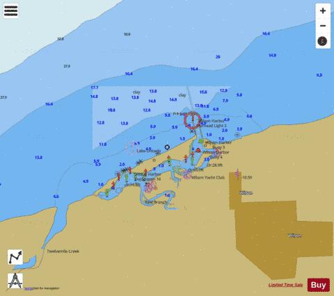 WILSON HARBOR NEW YORK INSET Marine Chart - Nautical Charts App