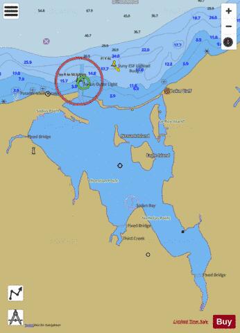SODUS BAY LAKE ONTARIO NEW YORK Marine Chart - Nautical Charts App