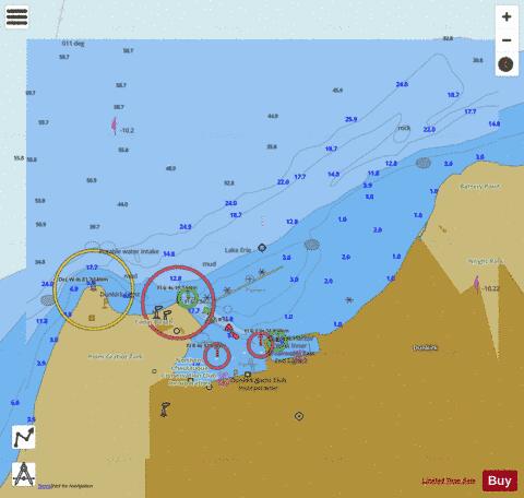 DUNKIRK HARBOR NEW YORK INSET Marine Chart - Nautical Charts App