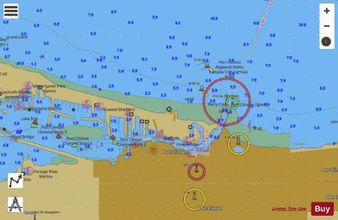 PORT CLINTON OHIO INSET Marine Chart - Nautical Charts App