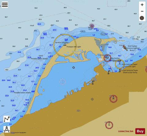 ERIE HARBOR Marine Chart - Nautical Charts App