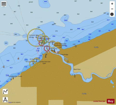 LORAIN HARBOR OHIO Marine Chart - Nautical Charts App