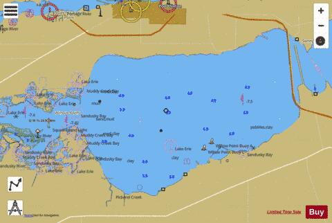 SOUTH SHORE OF LAKE ERIE SANDUSKY BAY 6 Marine Chart - Nautical Charts App