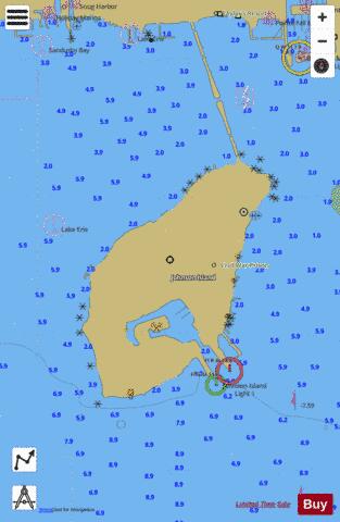 SOUTH SHORE OF LAKE ERIE SANDUSKY BAY 12 Marine Chart - Nautical Charts App