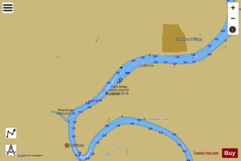 SOUTH SHORE OF LAKE ERIE SANDUSKY RIVER 17 Marine Chart - Nautical Charts App