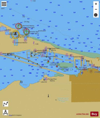 WEST END OF LAKE ERIE PAGE 34 RIGHT PANEL Marine Chart - Nautical Charts App