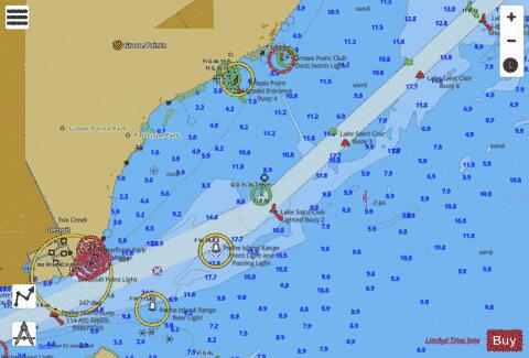 LAKE ST.CLAIR PAGE 16 Marine Chart - Nautical Charts App
