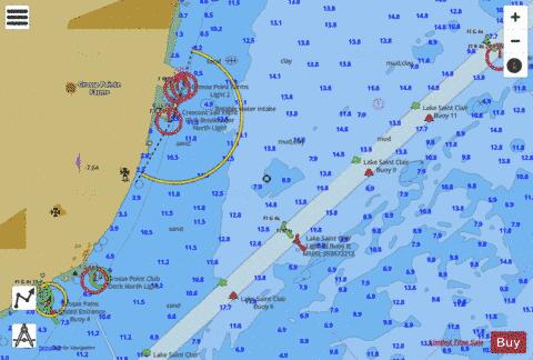 LAKE ST.CLAIR PAGE 17 Marine Chart - Nautical Charts App