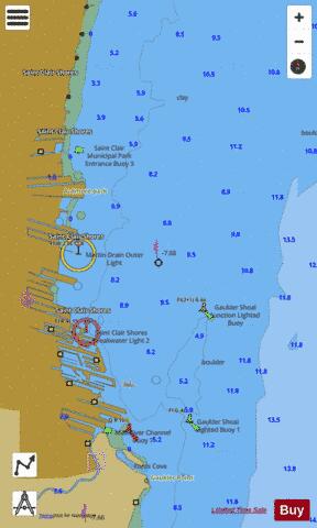 LAKE ST.CLAIR PAGE 19 Marine Chart - Nautical Charts App