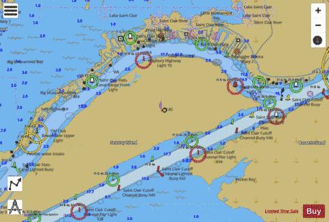 ST CLAIR RIVER PAGE 39 Marine Chart - Nautical Charts App
