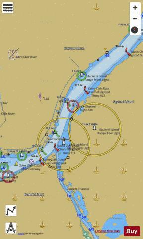 ST CLAIR RIVER  PAGE 40 Marine Chart - Nautical Charts App
