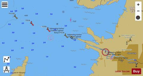 SEBEWAING HARBOR MICHIGAN INSET Marine Chart - Nautical Charts App