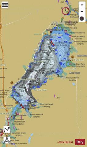 INLAND ROUTE MICHIGAN 6 Marine Chart - Nautical Charts App