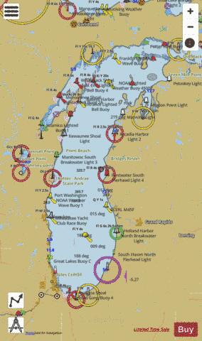 LAKE MICHIGAN Marine Chart - Nautical Charts App