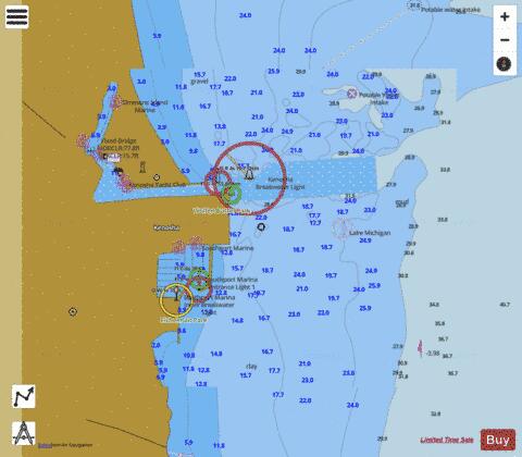 KENOSHA HARBOR WISCONSIN Marine Chart - Nautical Charts App