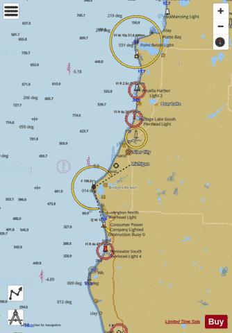 LAKE MICHIGAN STONY LAKE TO POINT BETSIE Marine Chart - Nautical Charts App