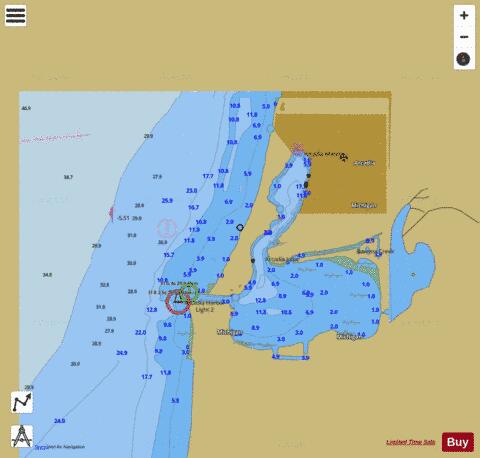 ARCADIA HARBOR MICHIGAN Marine Chart - Nautical Charts App