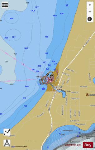 LELAND MICHIGAN Marine Chart - Nautical Charts App