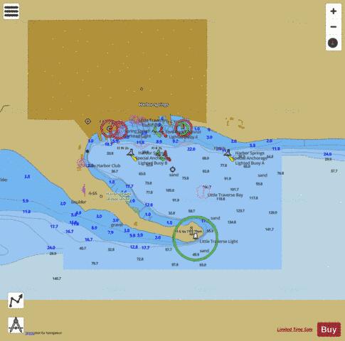 HARBOR SPRINGS MICHIGAN Marine Chart - Nautical Charts App