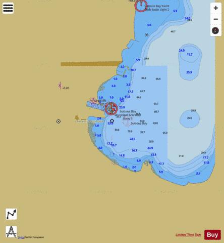 SUTTONS BAY MICHIGAN Marine Chart - Nautical Charts App