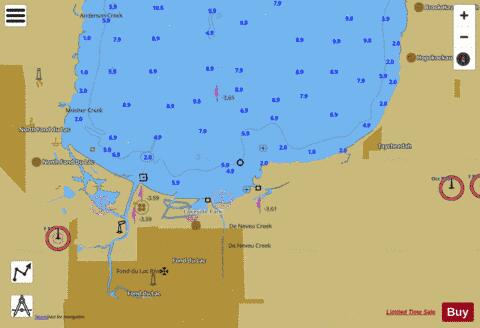 LAKE WINNEBAGO and FOX RIV PG 5 Marine Chart - Nautical Charts App