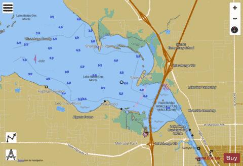 LAKE WINNEBAGO and FOX RIV PG 14 Marine Chart - Nautical Charts App