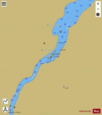 LAKE WINNEBAGO and FOX RIV PG 30 RIGHT Marine Chart - Nautical Charts App