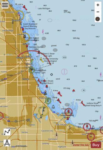 CHICAGO LAKE FRONT Marine Chart - Nautical Charts App