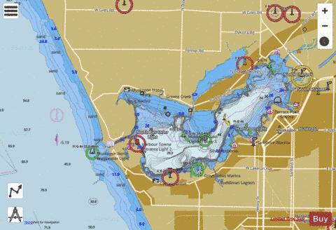 MUSKEGON HARBOR MICHIGAN MUSKEGON LAKE Marine Chart - Nautical Charts App