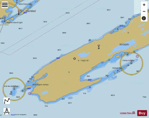 ISLE ROYALE MICHIGAN LAKE SUPERIOR  BOTTOM Marine Chart - Nautical Charts App