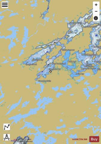 BASSWOOD LAKE WESTERN PART Marine Chart - Nautical Charts App
