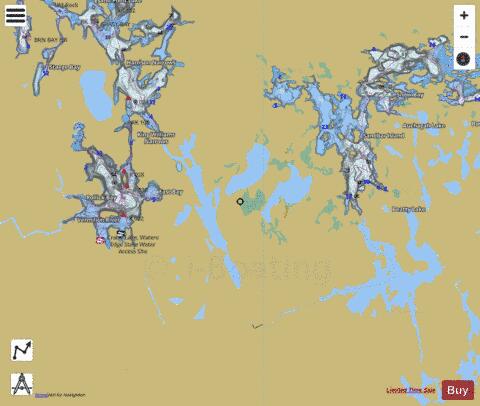 SAND POINT LAKE TO LAC LA CROIX Marine Chart - Nautical Charts App