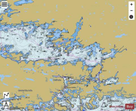 RAINY LAKE BIG ISLAND MINN TO OAKPOINT ISL ONT Marine Chart - Nautical Charts App