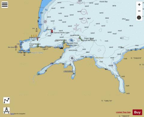 ADAK ISLAND  SWEEPER COVE FINGER AND SCABBARD BAYS Marine Chart - Nautical Charts App