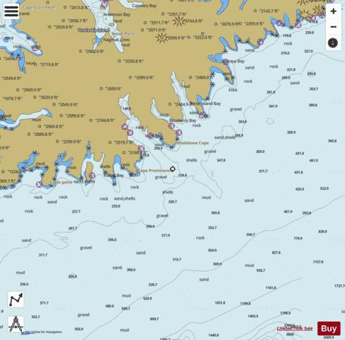 UNALASKA ISLAND  PROTECTION BAY TO EAGLE BAY Marine Chart - Nautical Charts App
