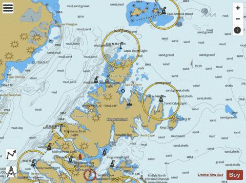 SHUYAK and AFOGNAK ISL and ADJACENT WATERS Marine Chart - Nautical Charts App