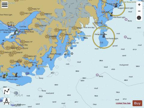 SEAL ROCKS TO GORE POINT Marine Chart - Nautical Charts App