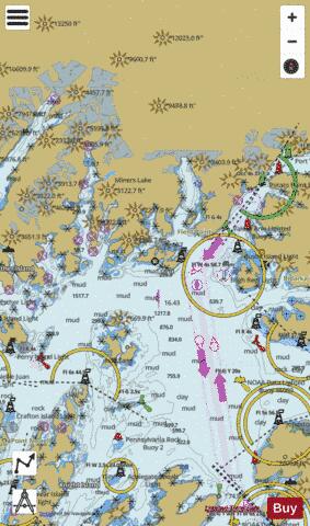 NAKED ISLAND TO COLUMBIA BAY Marine Chart - Nautical Charts App
