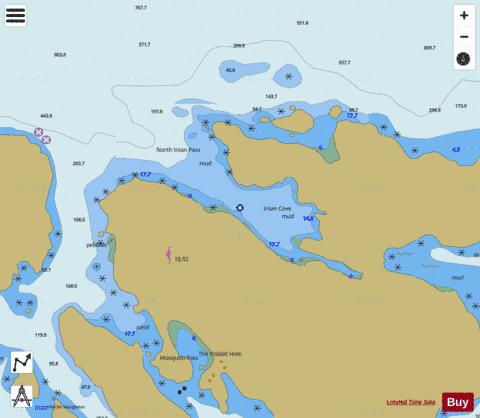 INIAN COVE Marine Chart - Nautical Charts App