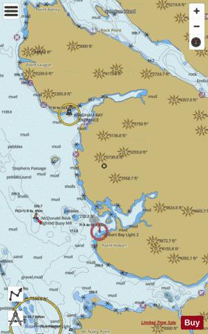 HOBART AND WINDHAM BAYS   STEPHENS PASSAGE Marine Chart - Nautical Charts App