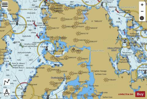 SHAKAN AND SHIPLEY BAYS AND PART OF EL CAPITAN PASSAGE Marine Chart - Nautical Charts App