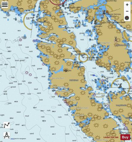 CENTRAL DALL ISLAND AND VICINITY Marine Chart - Nautical Charts App