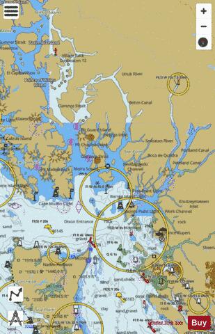 HECATE STRAIT TO ETOLIN ISLAND Marine Chart - Nautical Charts App