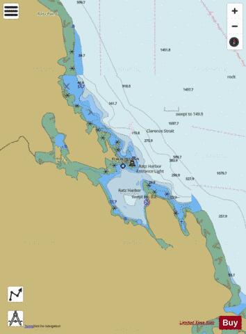 RATZ HARBOR  PRINCE OF WALES ISLAND Marine Chart - Nautical Charts App