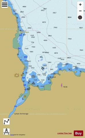 LYMAN ANCHORAGE Marine Chart - Nautical Charts App