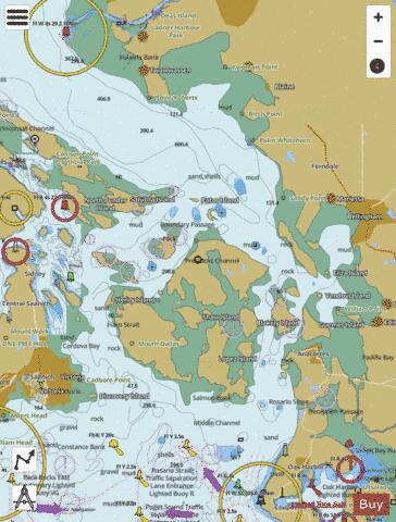 STRAIT OF JUAN DE FUCA TO STRAIT OF GEORGIA Marine Chart - Nautical Charts App