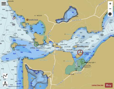 BELLINGHAM TO EVERETT INC SAN JUAN ISLAND   DECEPTION PASS Marine Chart - Nautical Charts App
