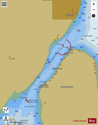 AGATE PASS Marine Chart - Nautical Charts App