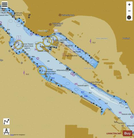 SWAN ISLAND BASIN WILLAMETTE RIVER Marine Chart - Nautical Charts App