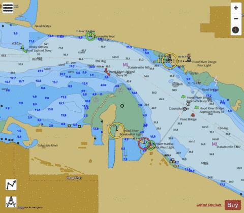 HOOD RIVER Marine Chart - Nautical Charts App